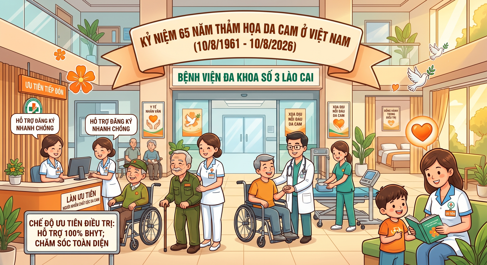 Hình ảnh tin tức Kỷ Niệm 65 Năm Thảm Họa Da Cam Tại Việt Nam: Bệnh Viện Đa Khoa Số 3 Lào Cai Đồng Hành Trăm Chăm Sóc Sức Khỏe