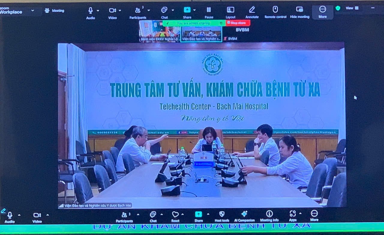 Hình ảnh tin tức HỘI CHẨN TRỰC TUYẾN VỚI BỆNH VIỆN BẠCH MAI